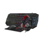 Teclado RGB + Rato + Tapete + Auricular com Microfone