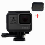 Moldura Gopro Hero 5 e 6 e 7 Black + Tapa Lentes