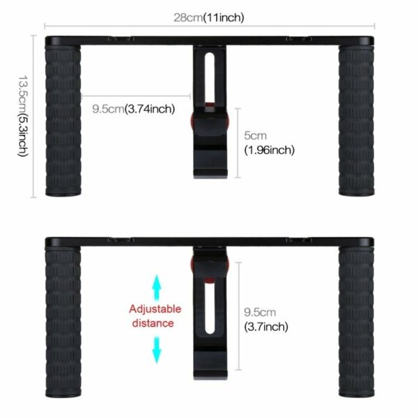 PULUZ - Plataforma de Vlog + LED + Microfone para Telemóvel - Image 2