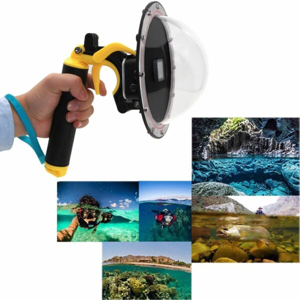 Dome Telesin Gopro Hero 5 e 6 Black + Gatilho + Capa - Image 5