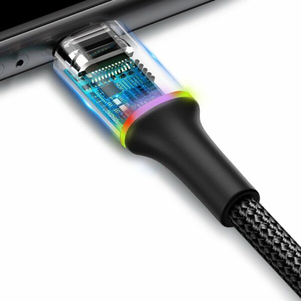 Baseus - Cabo Lightning - Com LED - iPhone - 50 cms - Image 3
