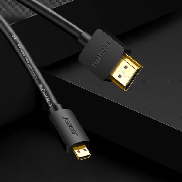 UGREEN Micro HDMI - HDMI Cable 4K 3D - 2m - Image 3