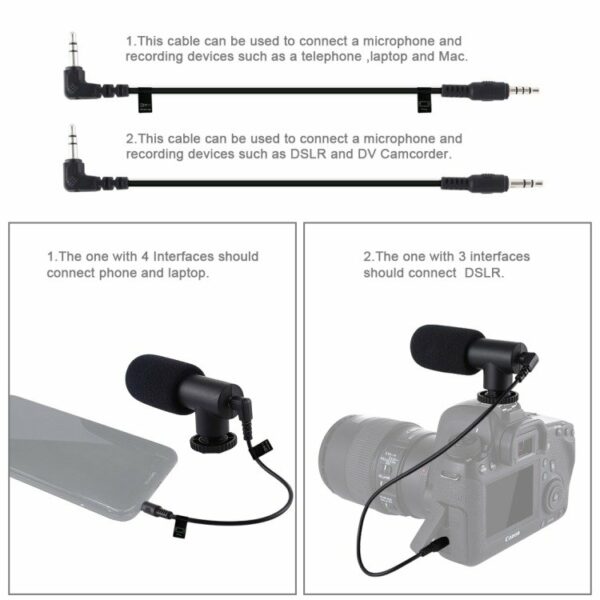 PULUZ - Plataforma de Vlog + LED + Microfone para Telemóvel - Image 4