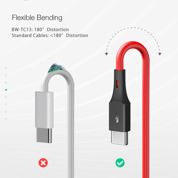 BlitzWolf - Cabo USB Tipo C ( 30 cms ) - Image 4