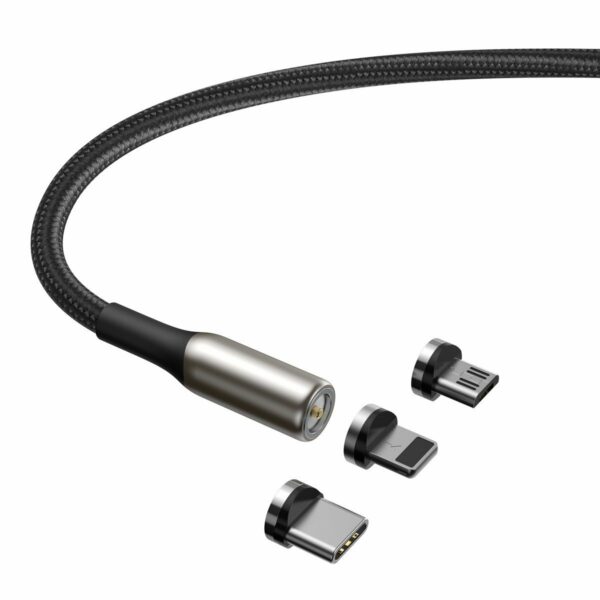 Baseus - Cabo Magnetico USB-C + micro USB + Lightning 2A  - 1m - Image 5