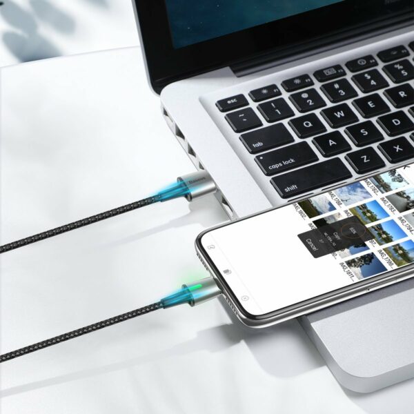 Baseus Zinc Magnetic Cable Kit - 2.4/3A - 1m - Image 3