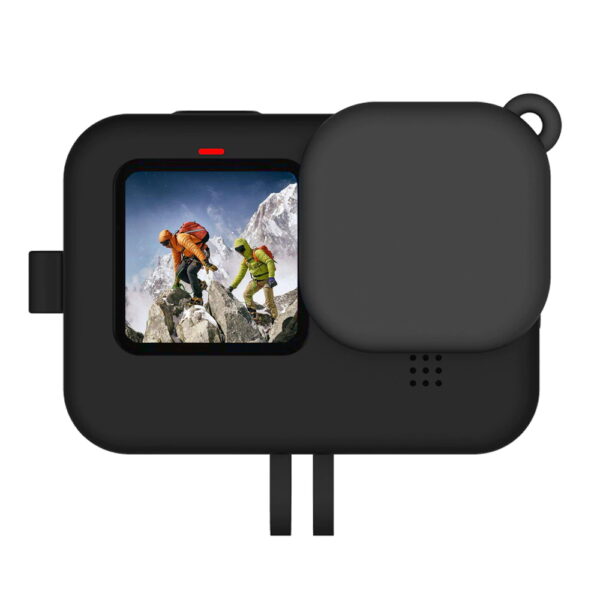 Capa de Silicone + Vidro Temperado Gopro 12/11/10/9 Black - Image 3