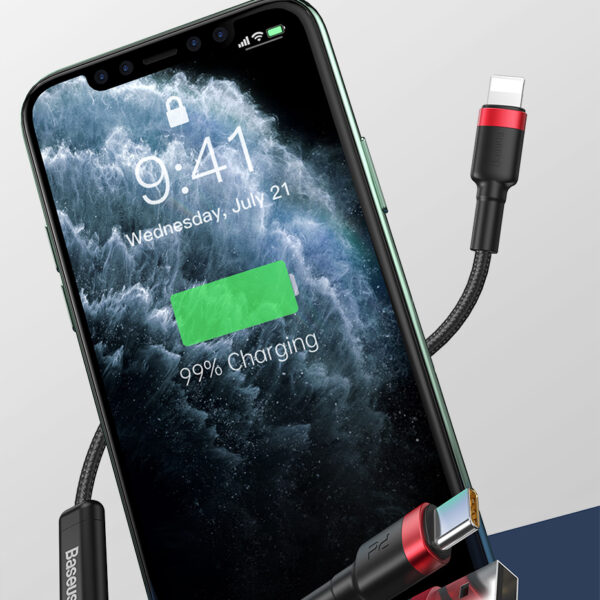 Baseus Cafule USB / USB-C - Lightning Cable PD 3.1 - 1.20 m - Image 8