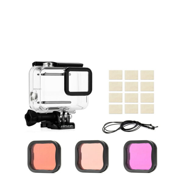 Caixa Estanque Gopro 7 Silver & White + 3 Filtros Mergulho - Image 4