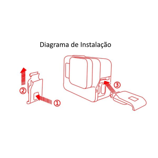 Porta Lateral Gopro 5 &  6 & 7 Black - Image 10