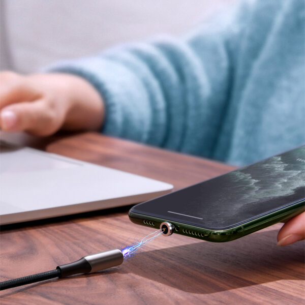 Baseus - Cabo Magnetico USB-C + micro USB + Lightning 2A  - 1m - Image 8