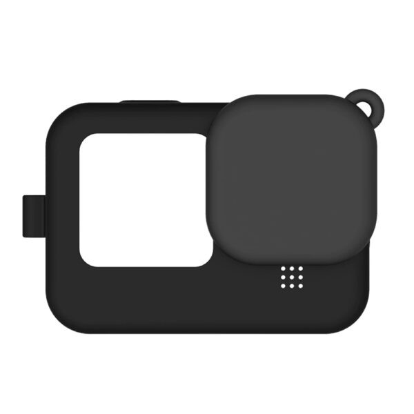 Capa de Silicone + Vidro Temperado Gopro 12/11/10/9 Black - Image 4