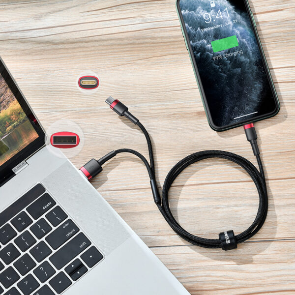 Baseus Cafule USB / USB-C - Lightning Cable PD 3.1 - 1.20 m - Image 7