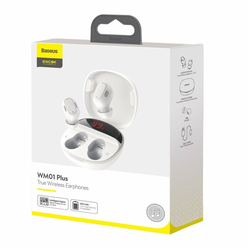 Baseus Encok WM01 Plus ( Branco Ou Rosa ) - Image 6