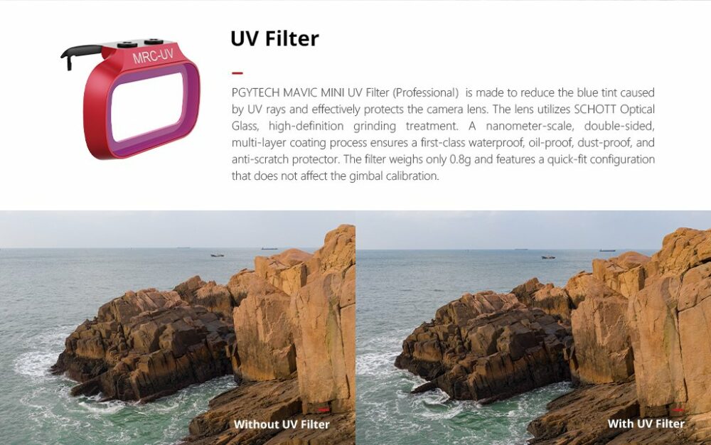 PGYTech - Filtro UV - Mavic Mini e Mini 2 - Image 4