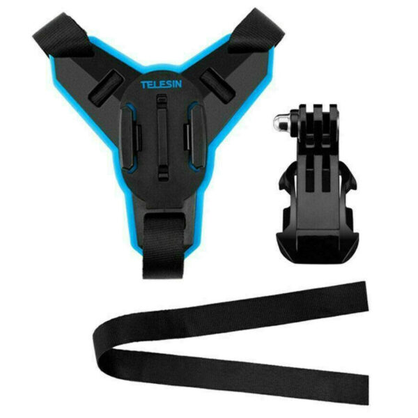 Suporte Capacete Queixeira - Azul + Preto - Telesin - Image 2