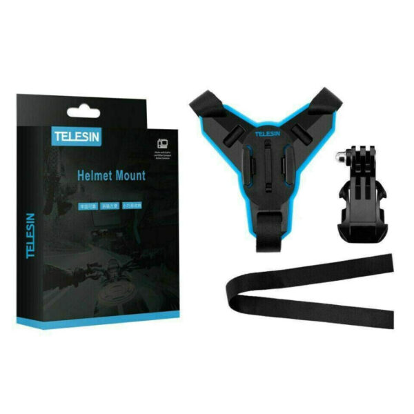 Suporte Capacete Queixeira - Azul + Preto - Telesin - Image 3