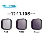 Filtros ND Gopro 12 / 11 / 10 / 9 Black (x3) - Telesin 