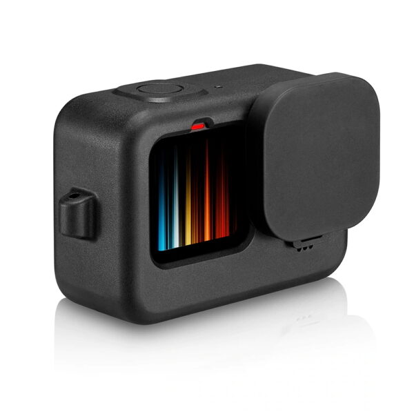 Capa de Silicone + Vidro Temperado Gopro 12/11/10/9 Black - Image 5